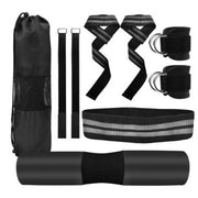 Fitness Dumbbell Weightlifting Belt Tension Band